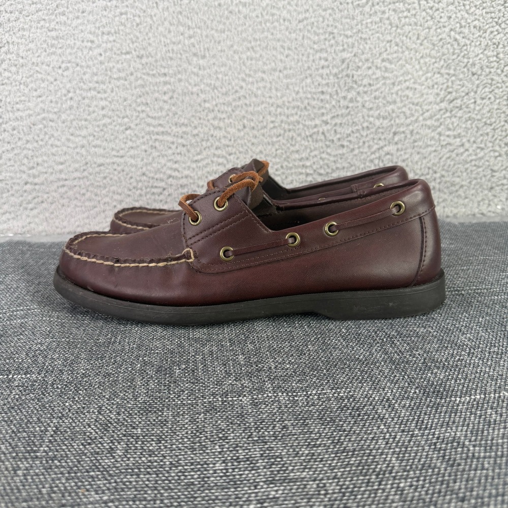 Polo Sport Ralph Lauren Boat Shoes Men 10D Brown Leather Moccasin AAM15341